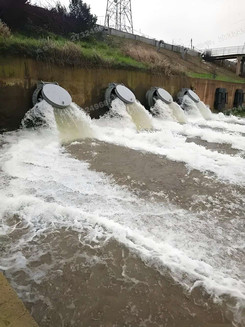 安康河岸排水钢制拍门