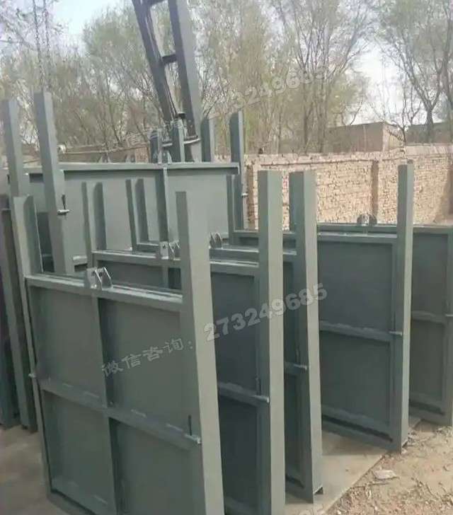 榕城灰色方形钢制闸门