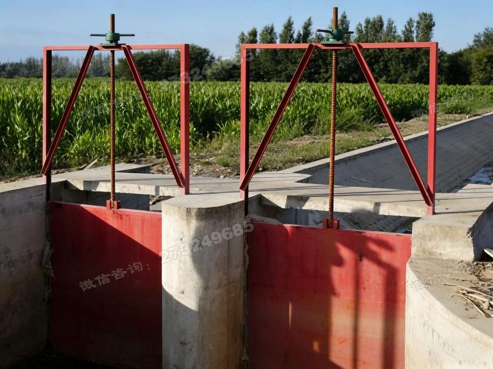 醴陵玉米地双门铸铁闸门