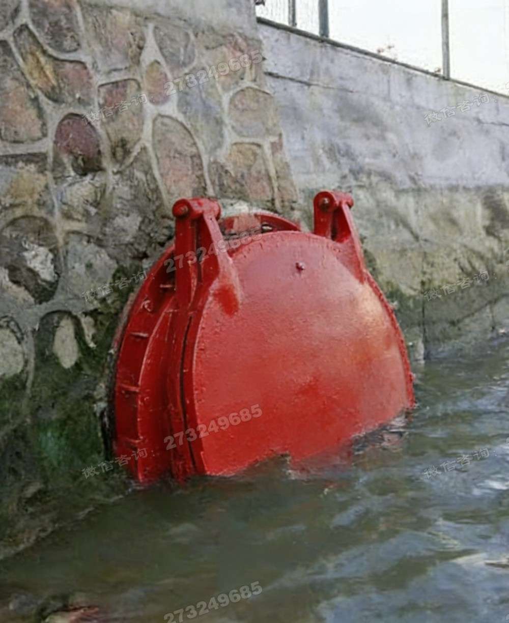 双色铸铁拍门