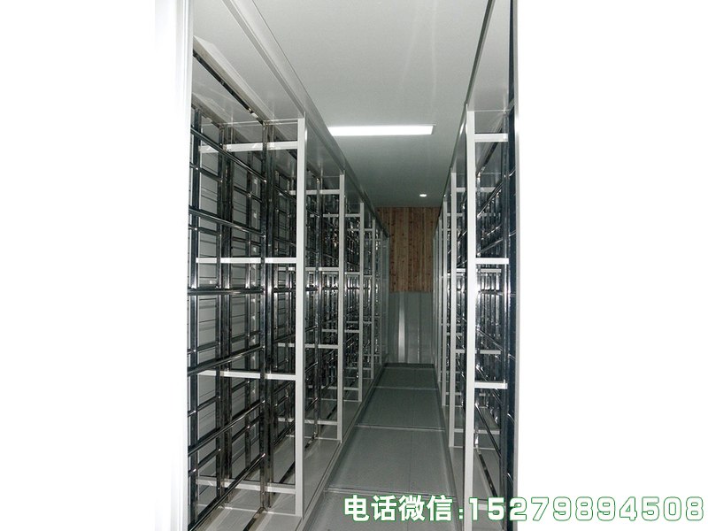 自然博物馆密集移动货架