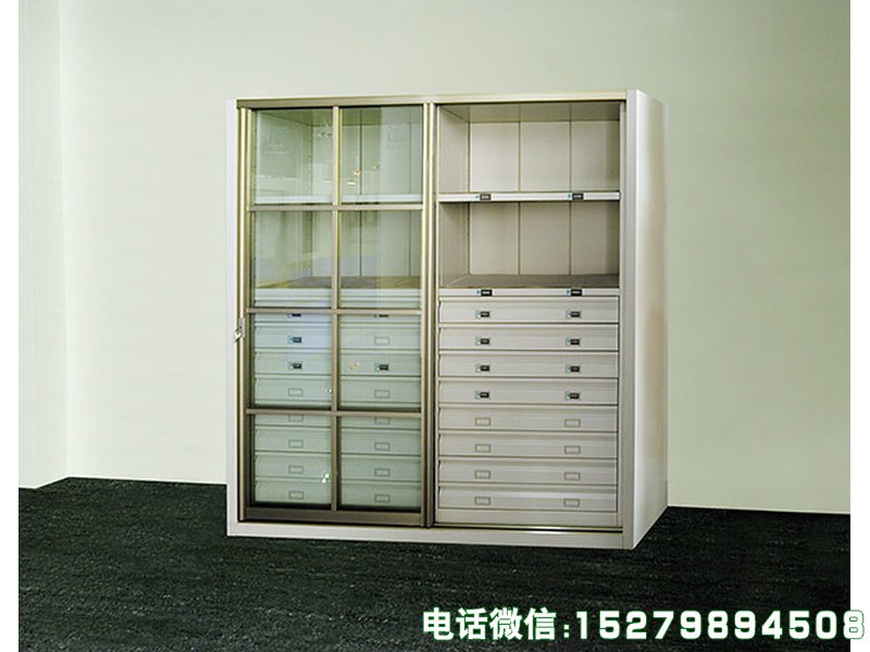 层板组合多格文物藏品柜