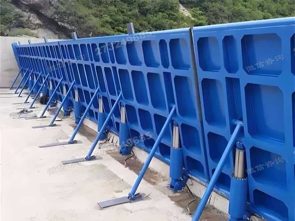 凌河边坡液压钢坝