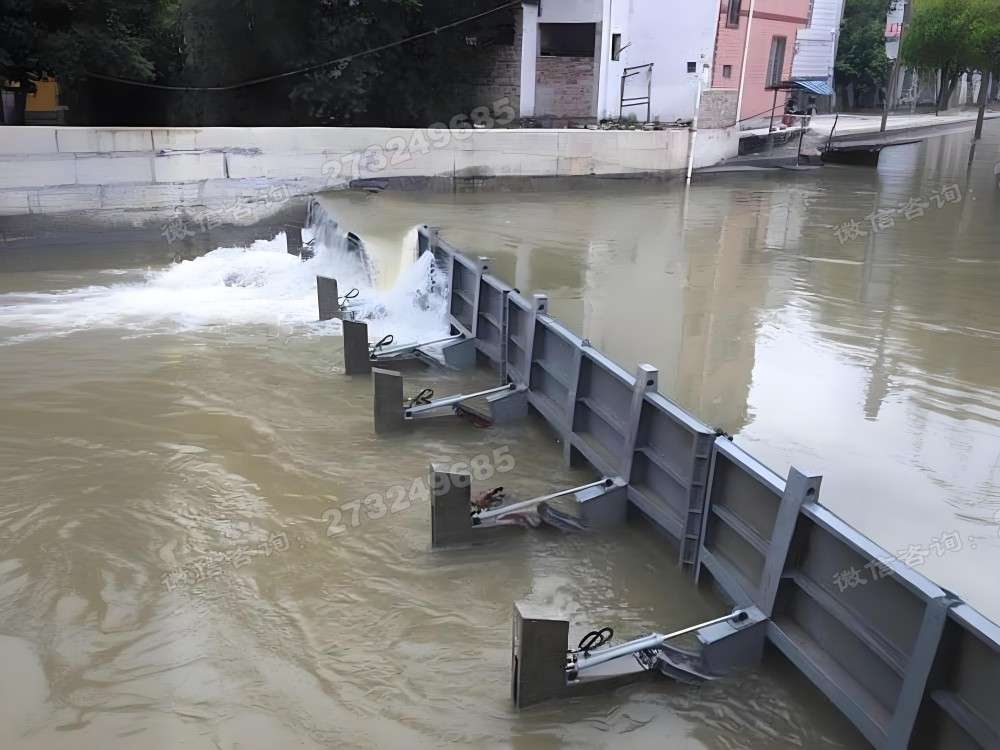 灵寿城镇河道液压钢坝