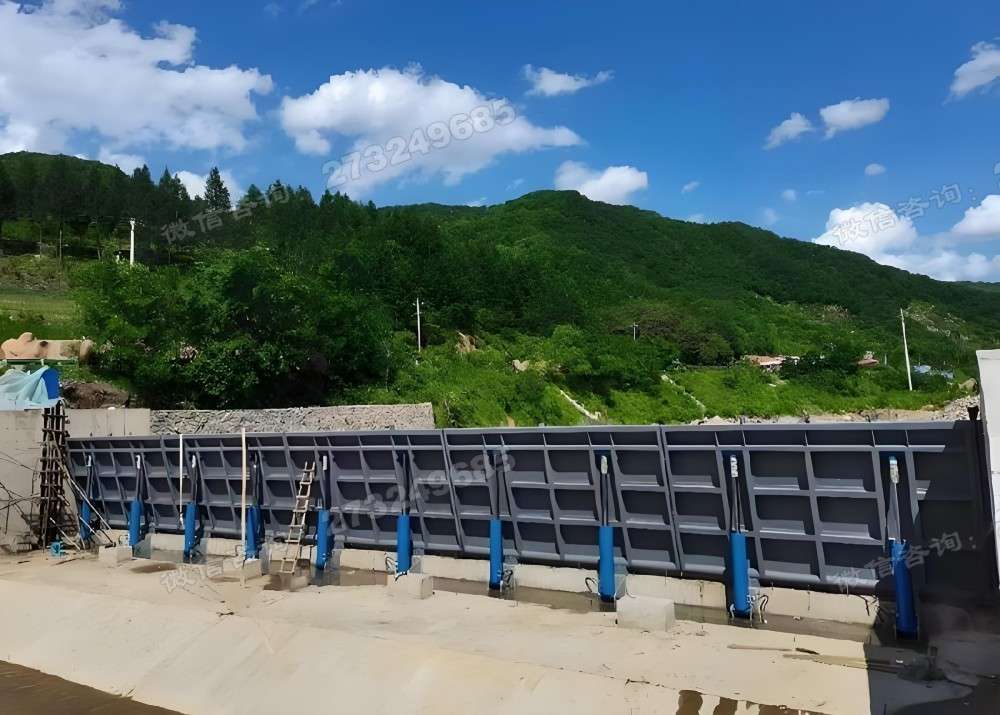 龙游县底横轴液压钢坝