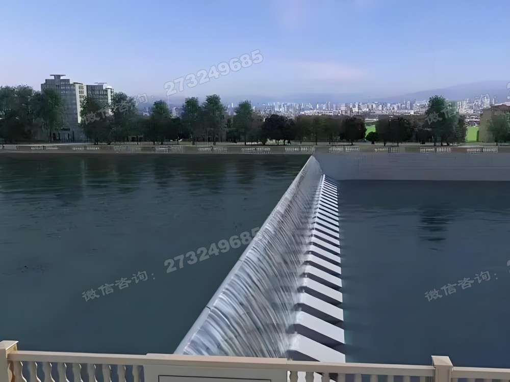 盘龙城市天际液压钢坝
