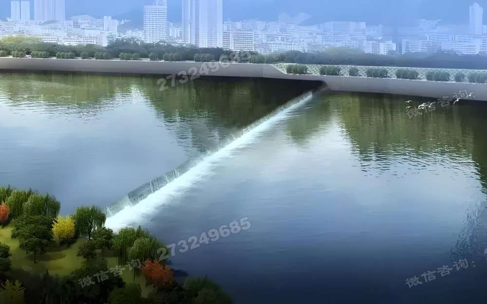 东城城市天际线液压钢坝